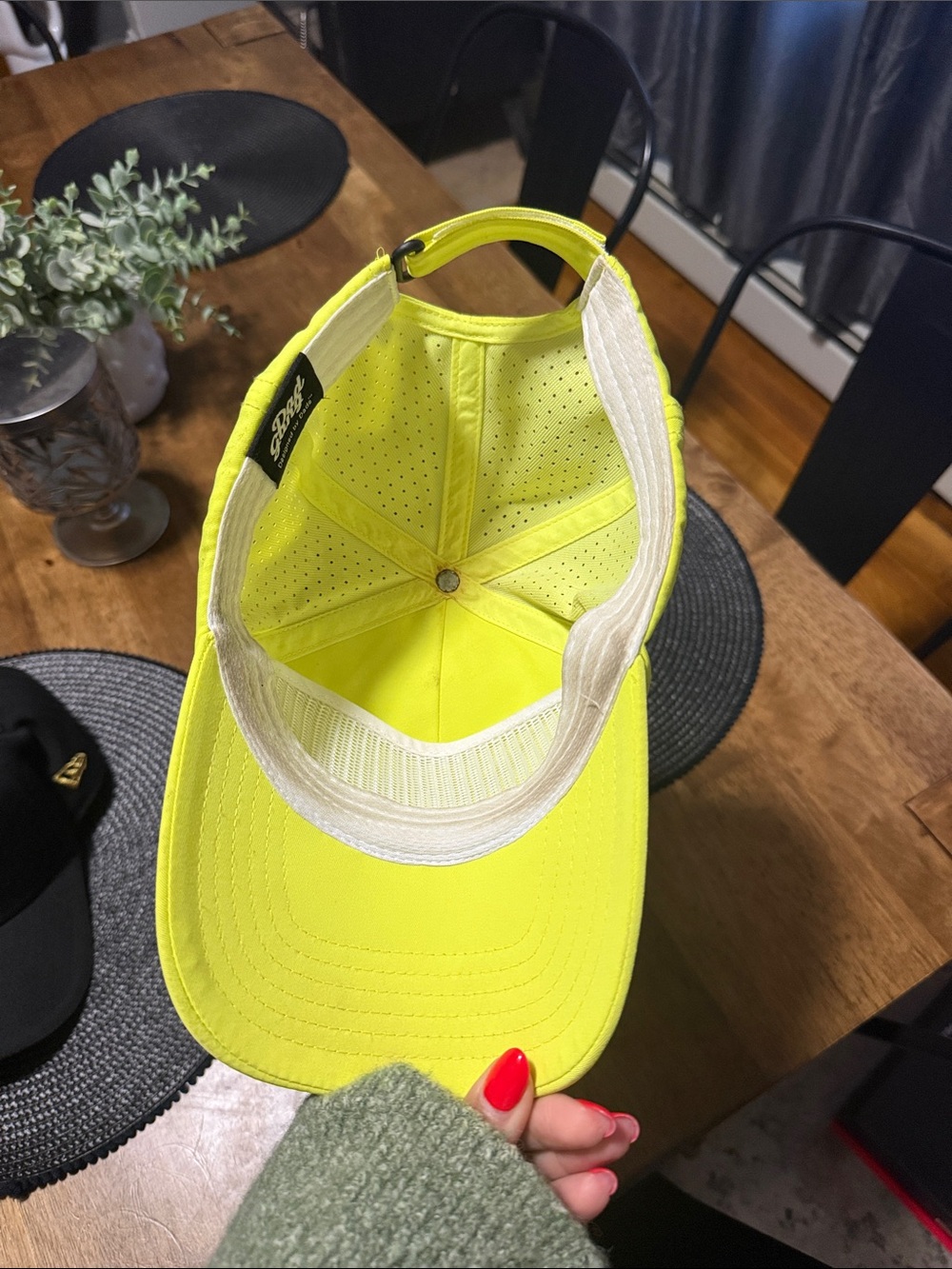 Dad Gang Neon Yellow Dad Cap by - Picture 4 of 4